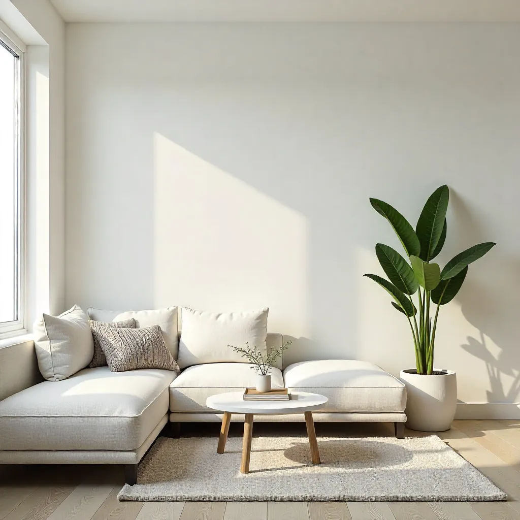 Modern living room design with elegant furnishings